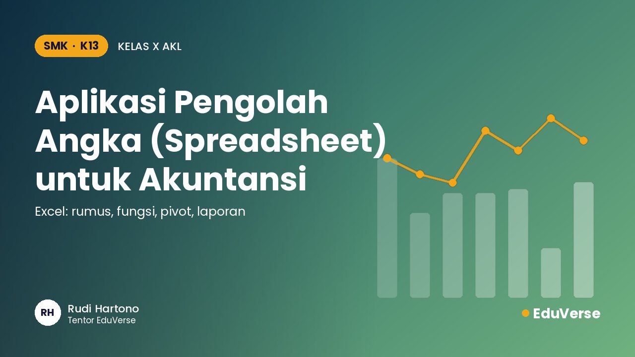Sampul Aplikasi Pengolah Angka (Spreadsheet) untuk Akuntansi